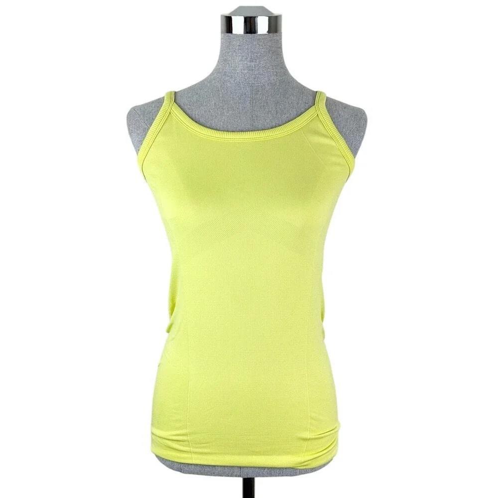 Oiselle Neon Yellow Women's Tank Top - Picture 1 of 5